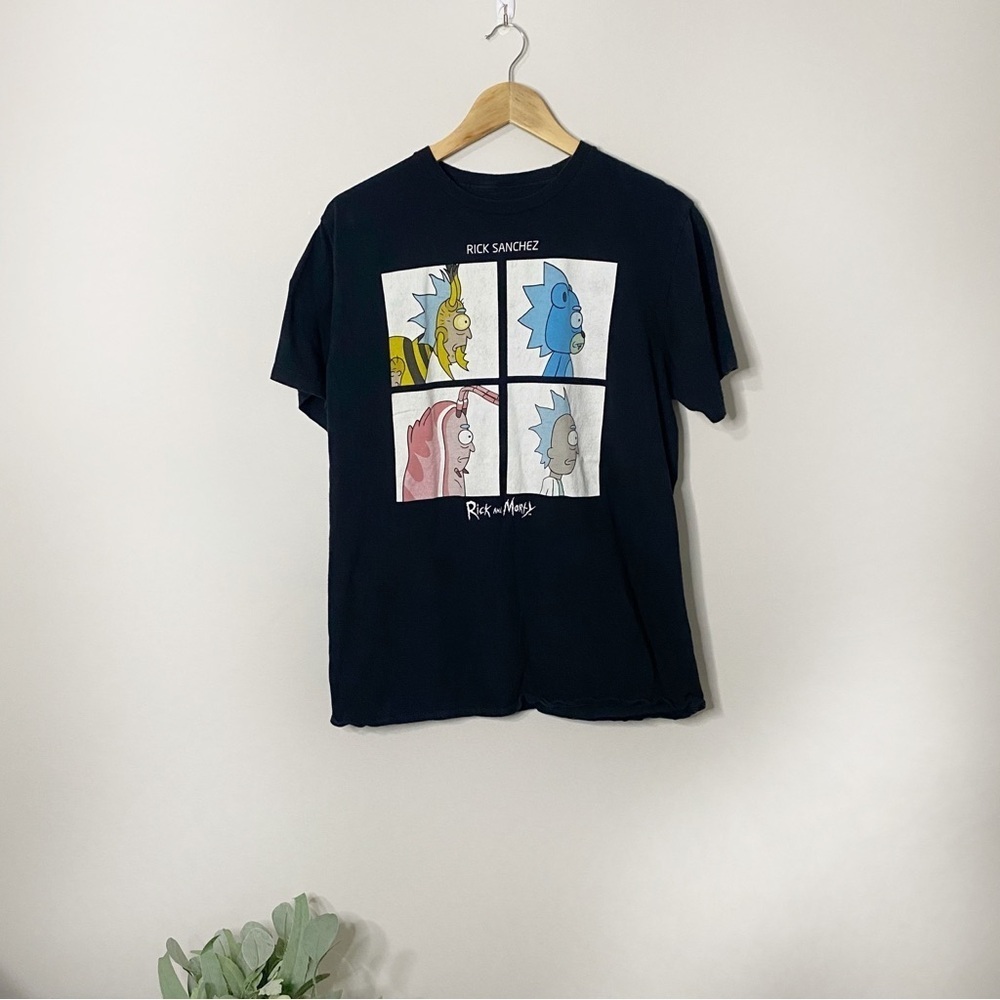 Rick and Morty Men's Large Black Short Sleeve T-shirt